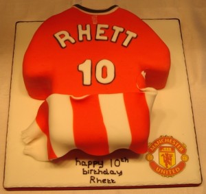 man united shirt birthday cake