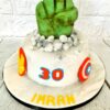 Marvel Hulk Birthday Cake