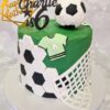 Football themed birthday cake