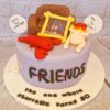 Friends themed birthday cake