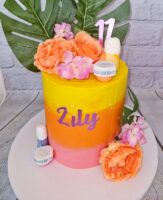 Brazilian themed birthday cake